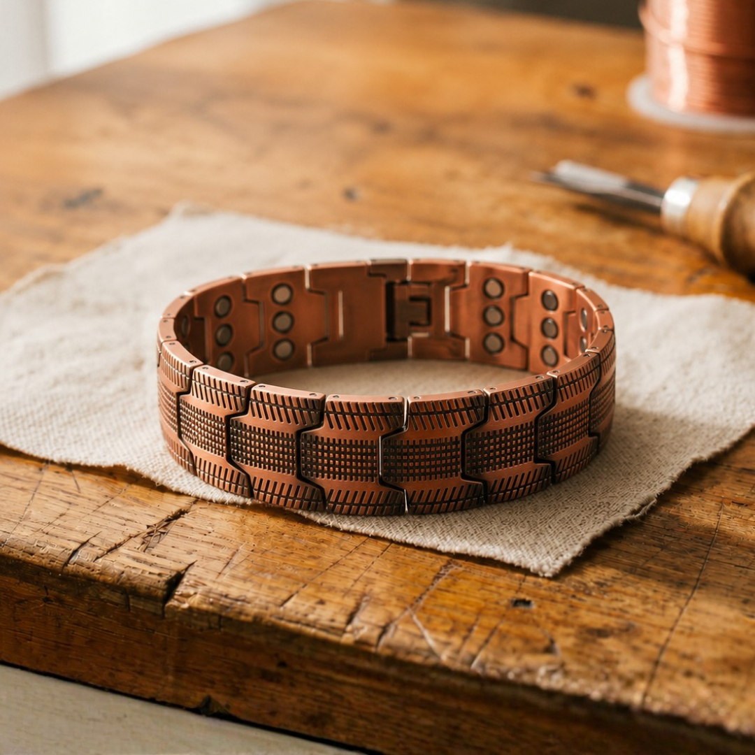 Koperen armband – Klip