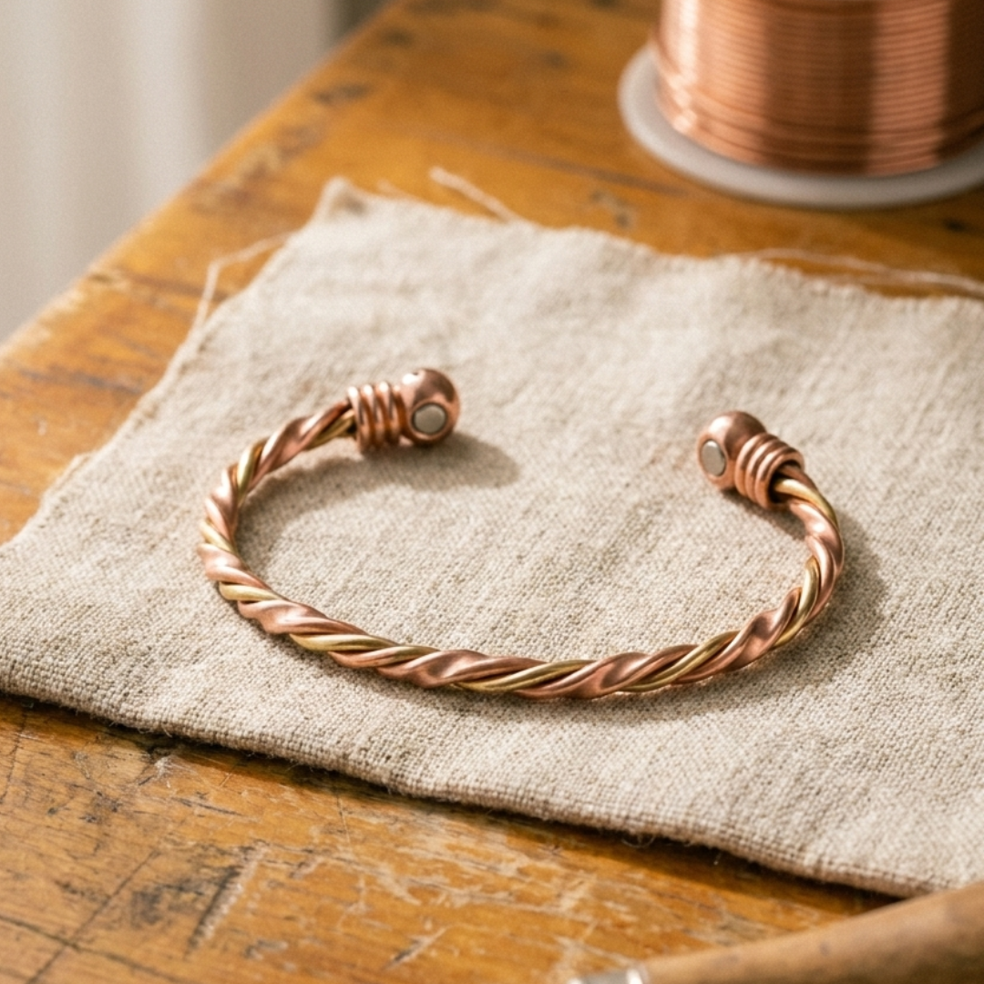 Koperen armband – Rivier II