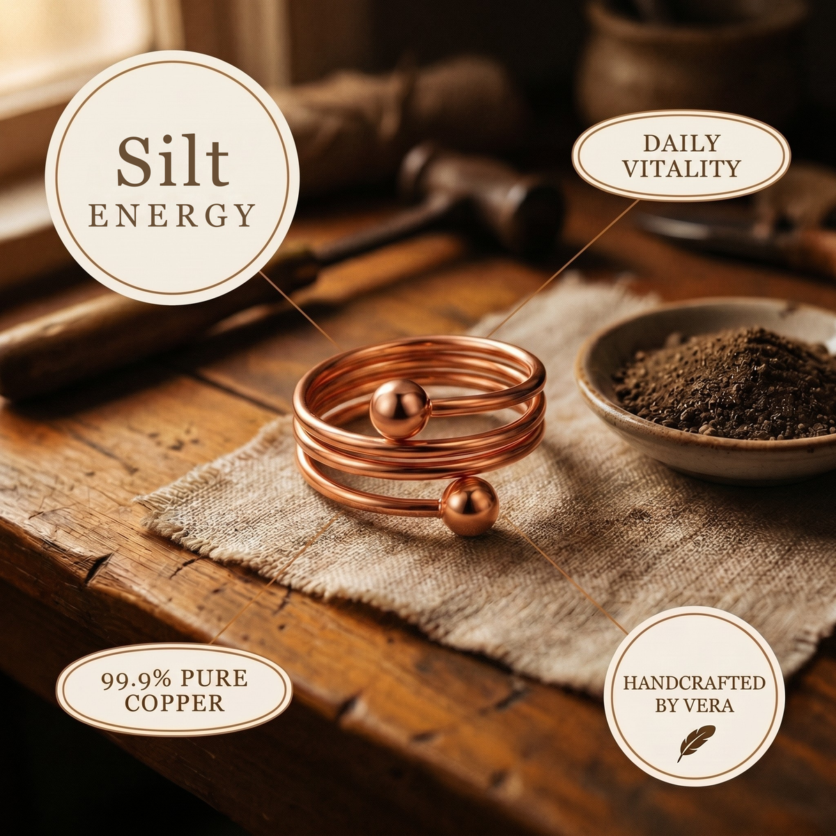 Koperen ring – Slib