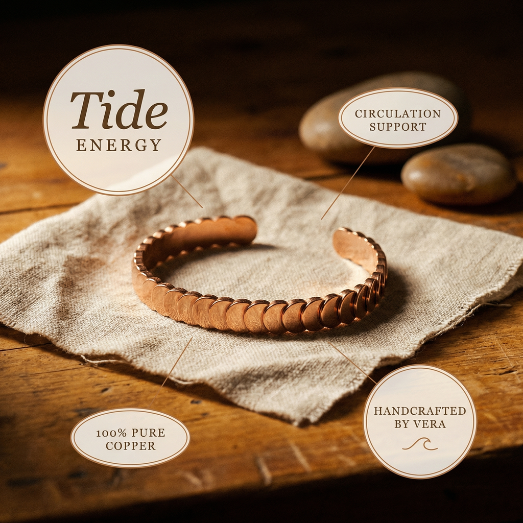 Koperen armband – Getij III