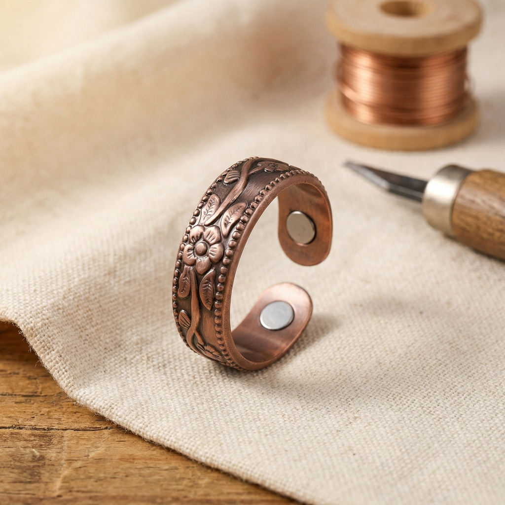 Koperen ring – Bloemblad