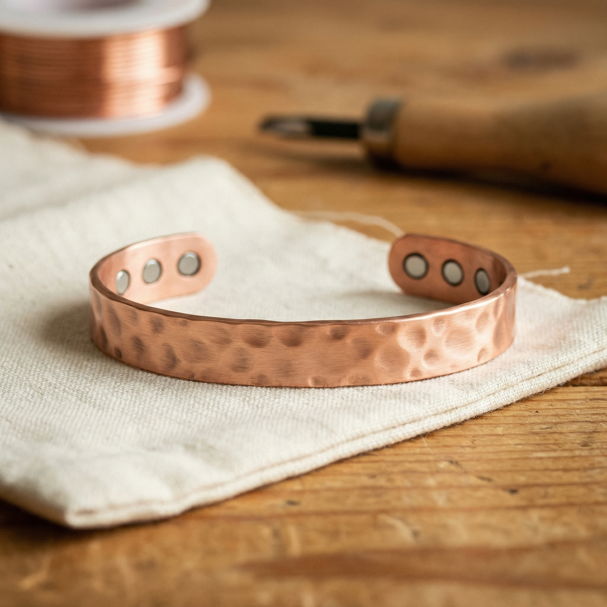 Koperen armband – Kompas