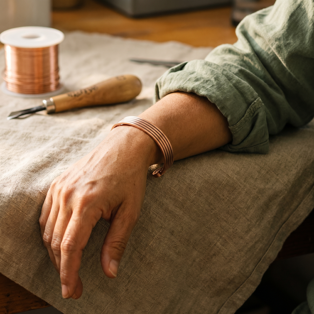 Koperen armband – Richel