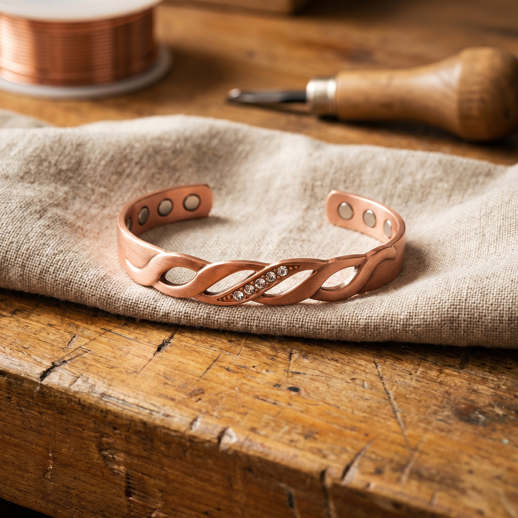 Koperen armband – Naad
