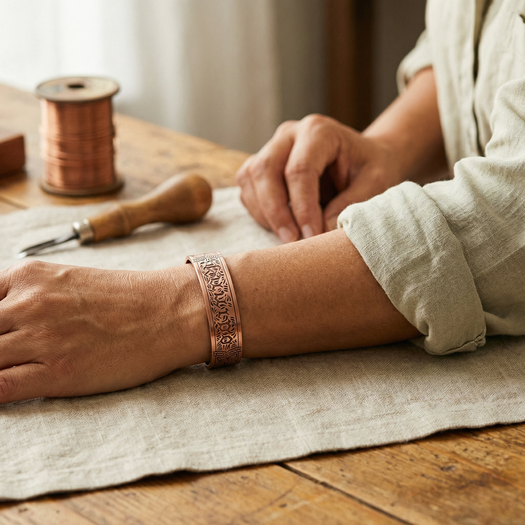Koperen armband – Drift