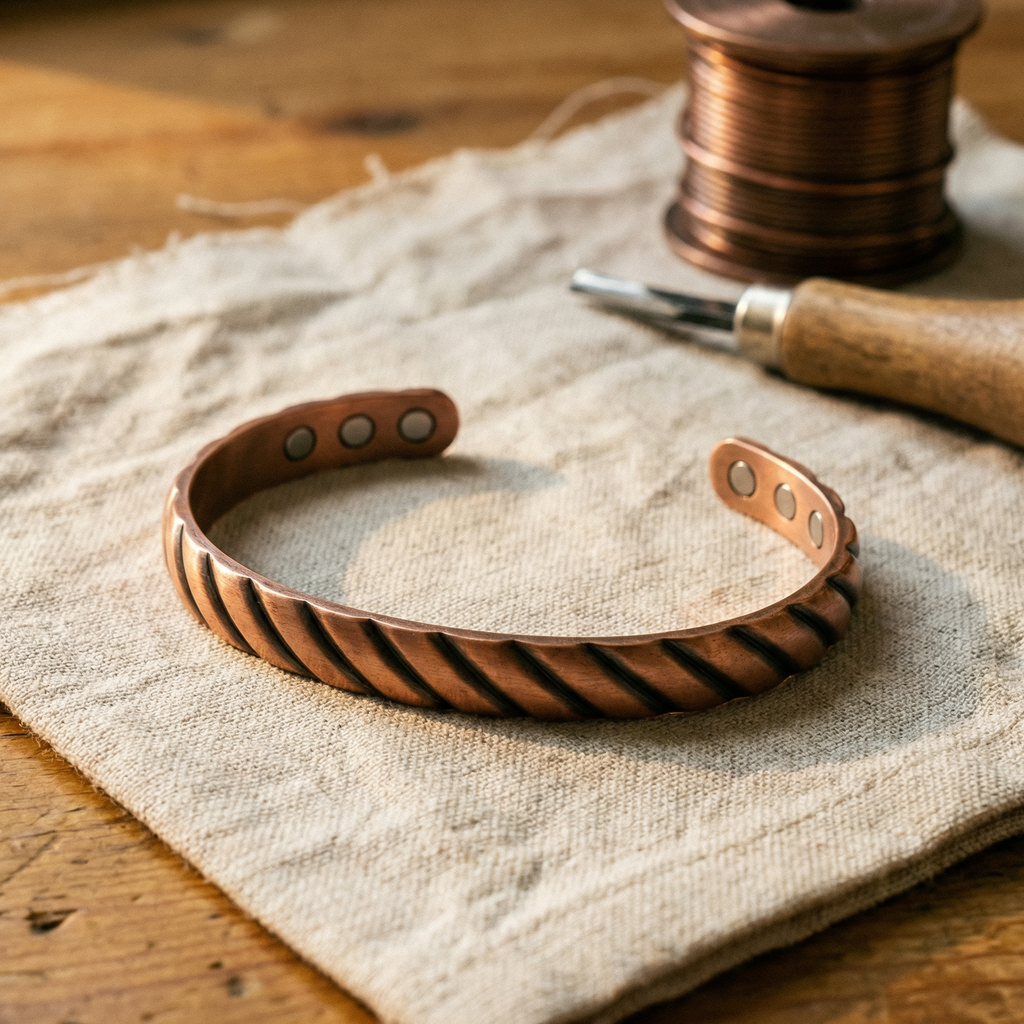Koperen armband – Doorn