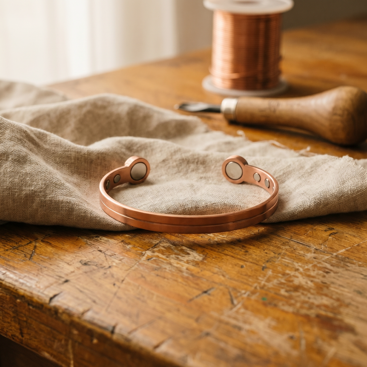 Koperen armband – Lont