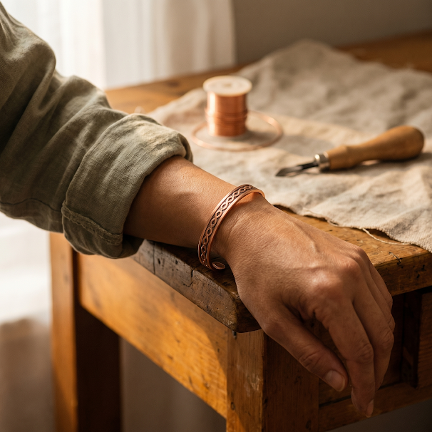 Koperen armband – Stroming