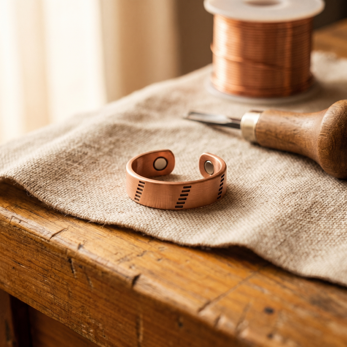 Koperen ring – Haard