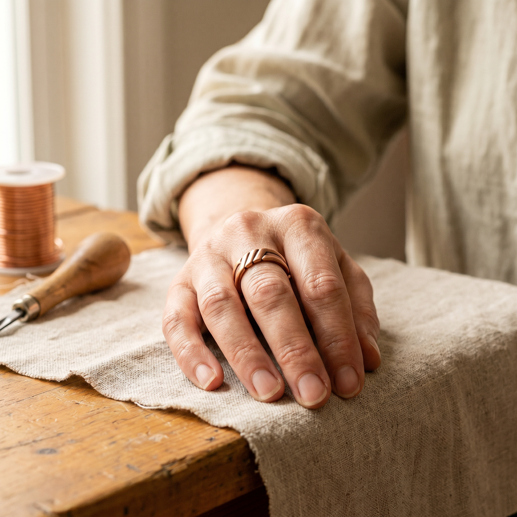 Koperen ring – Turf