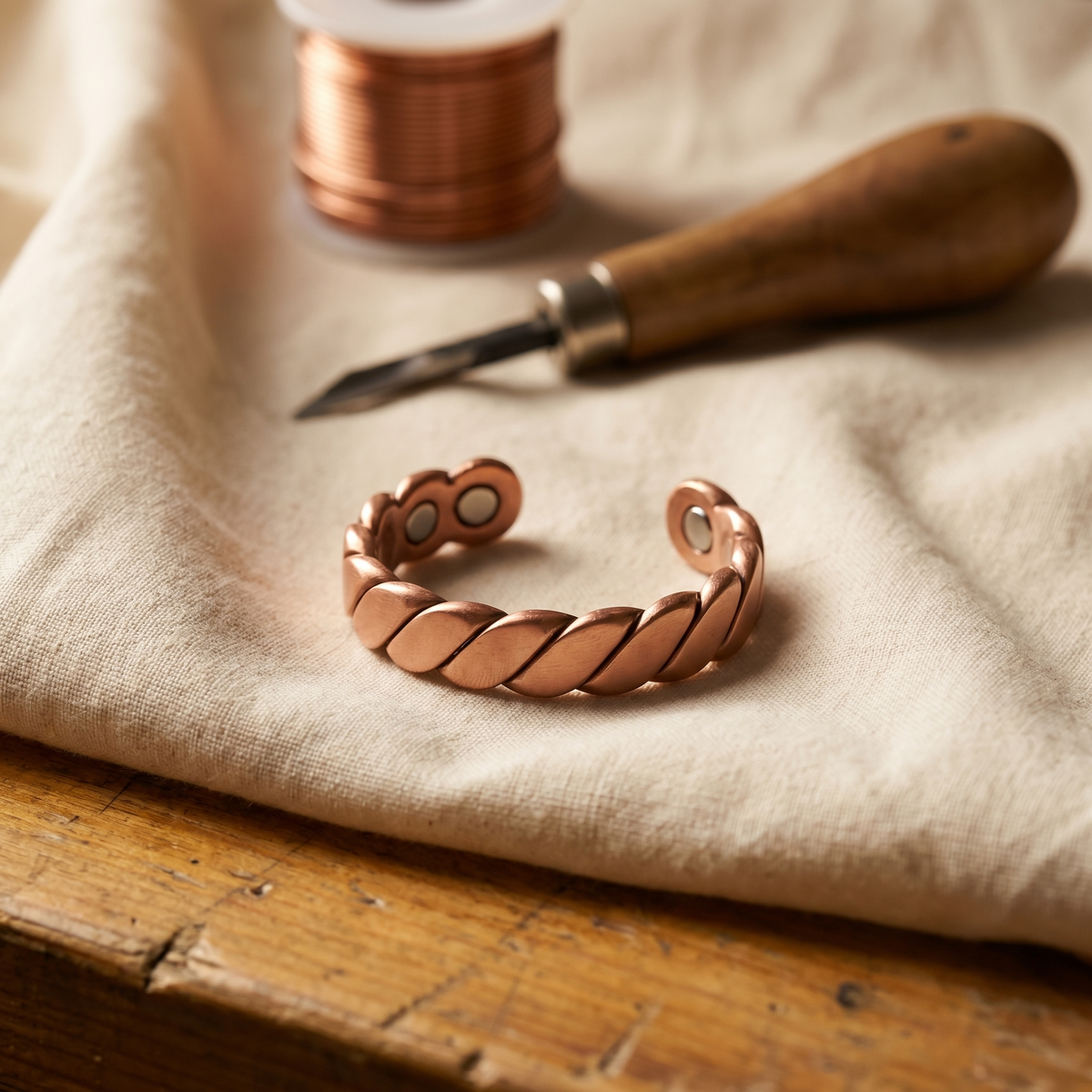 Koperen ring – Kiezel