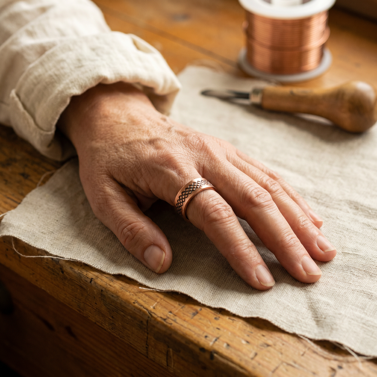 Koperen ring – Raster