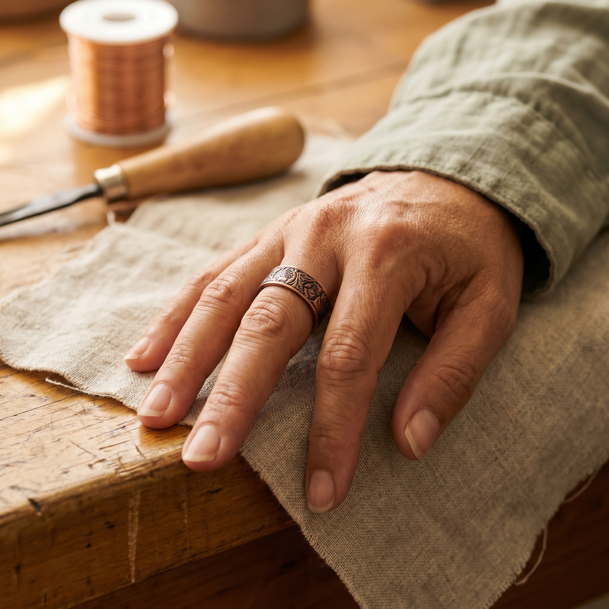 Koperen ring – Stam