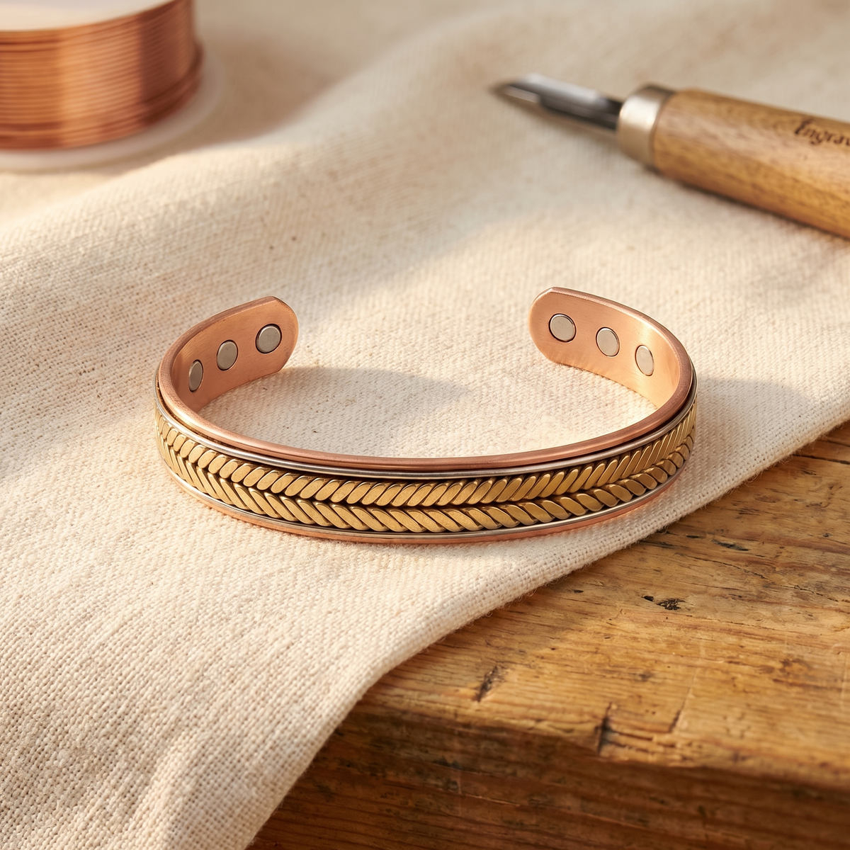 Koperen armband – Oogst