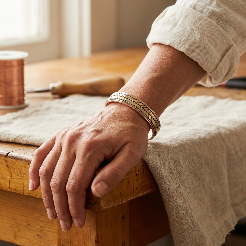 Koperen armband – Oogst