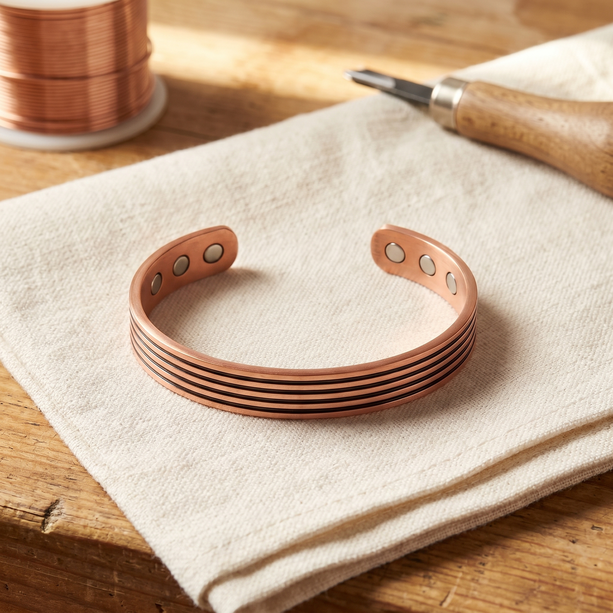Koperen armband – Salie