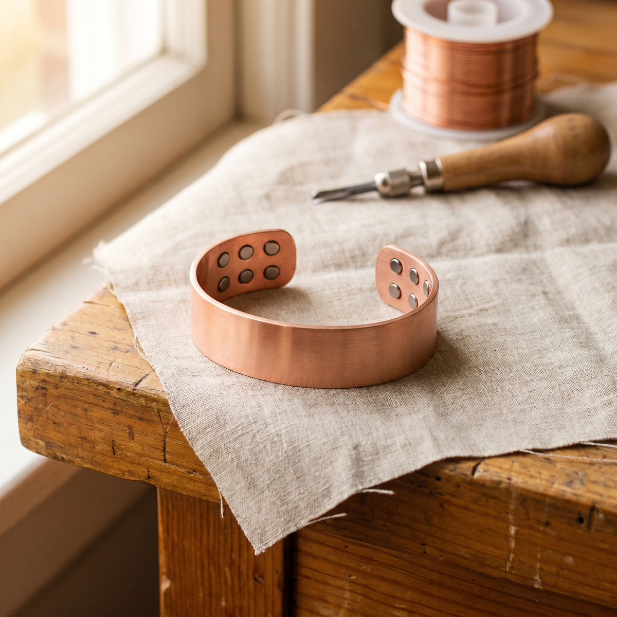 Koperen armband – Aambeeld