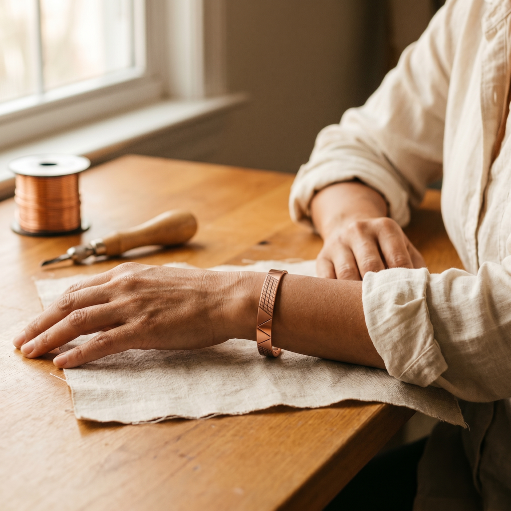 Koperen armband – Kam