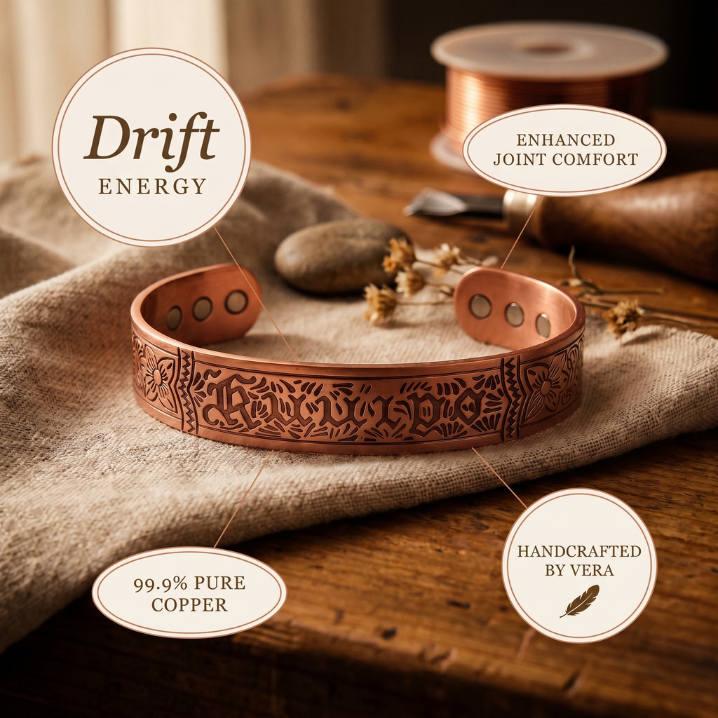 Koperen armband – Drift