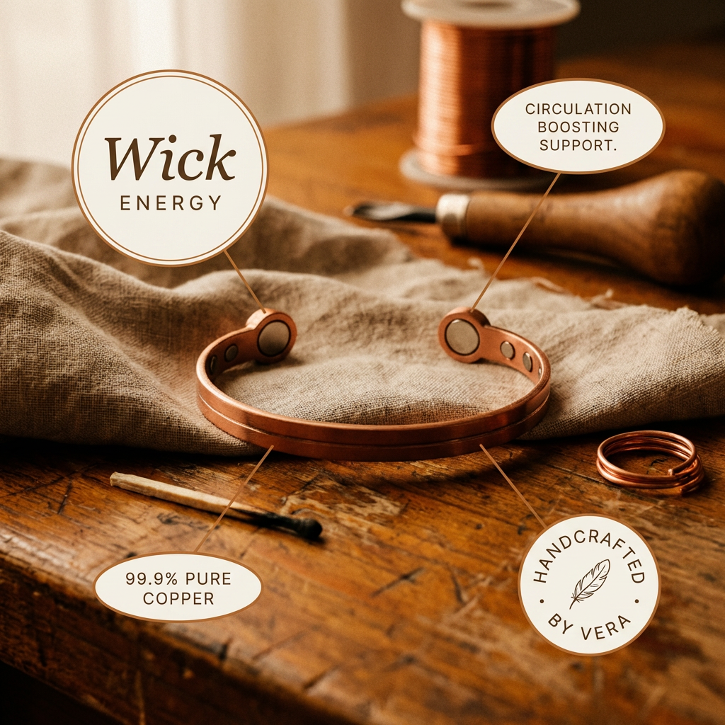 Koperen armband – Lont