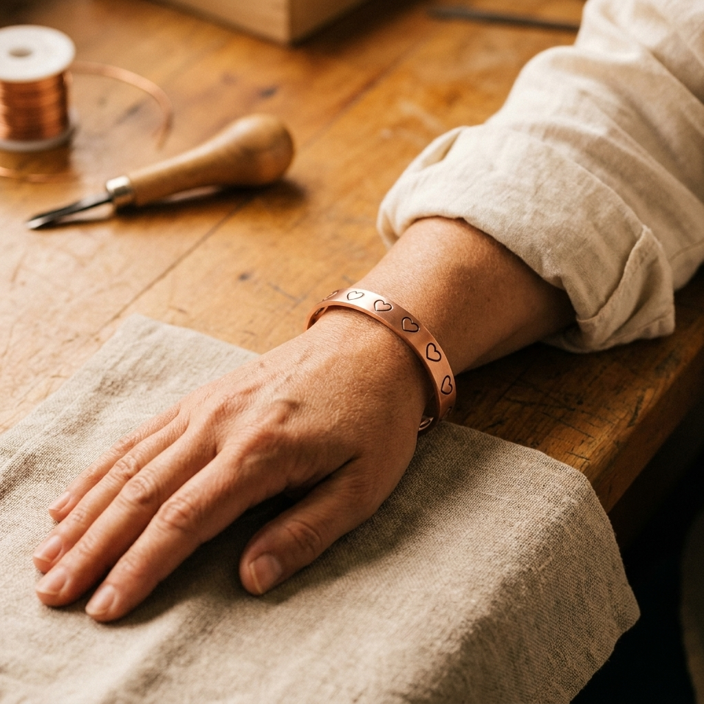 Koperen armband – Haard