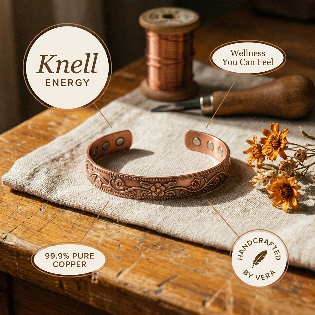 Koperen armband – Klok