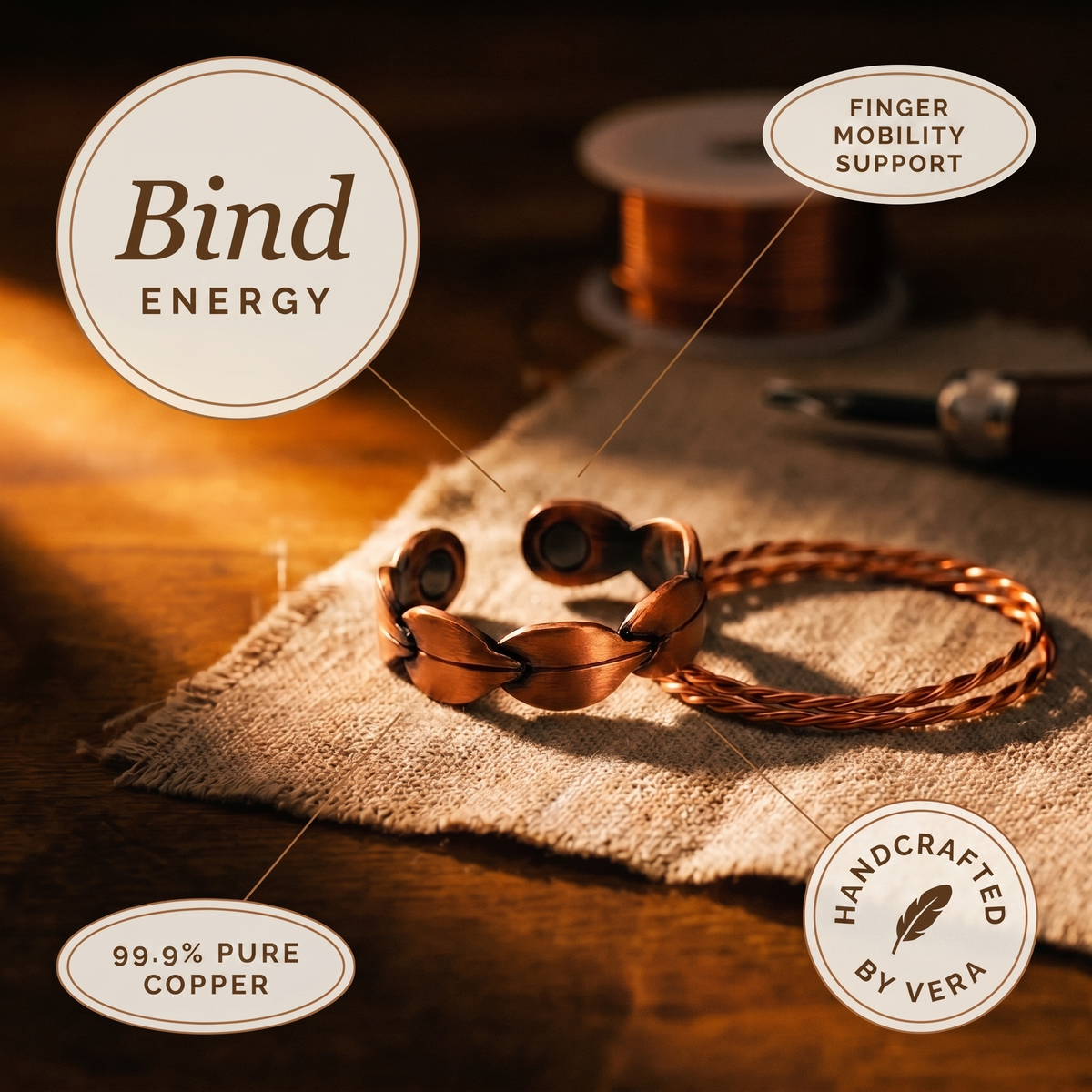Koperen ring – Verbinding