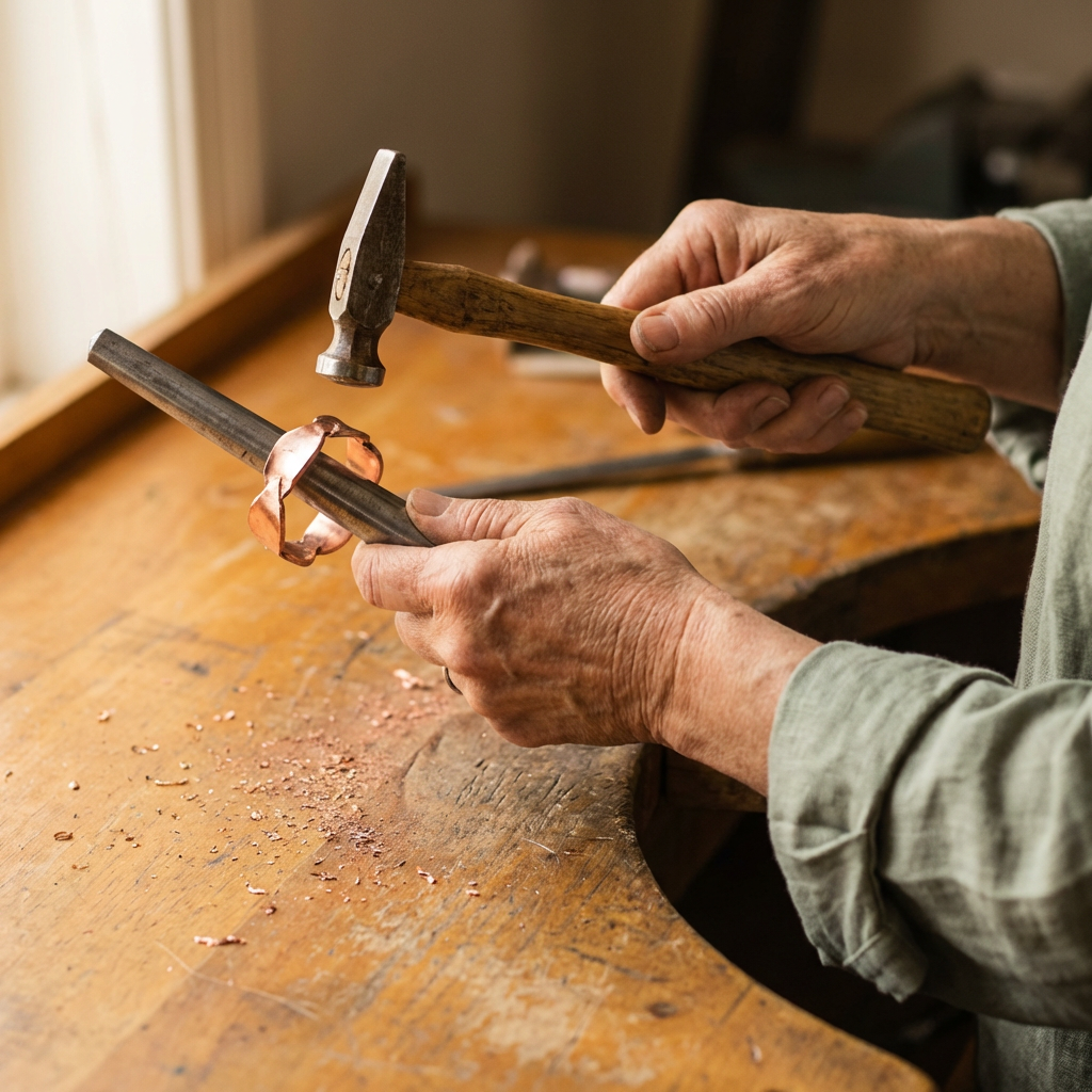Koperen ring – Verbinding