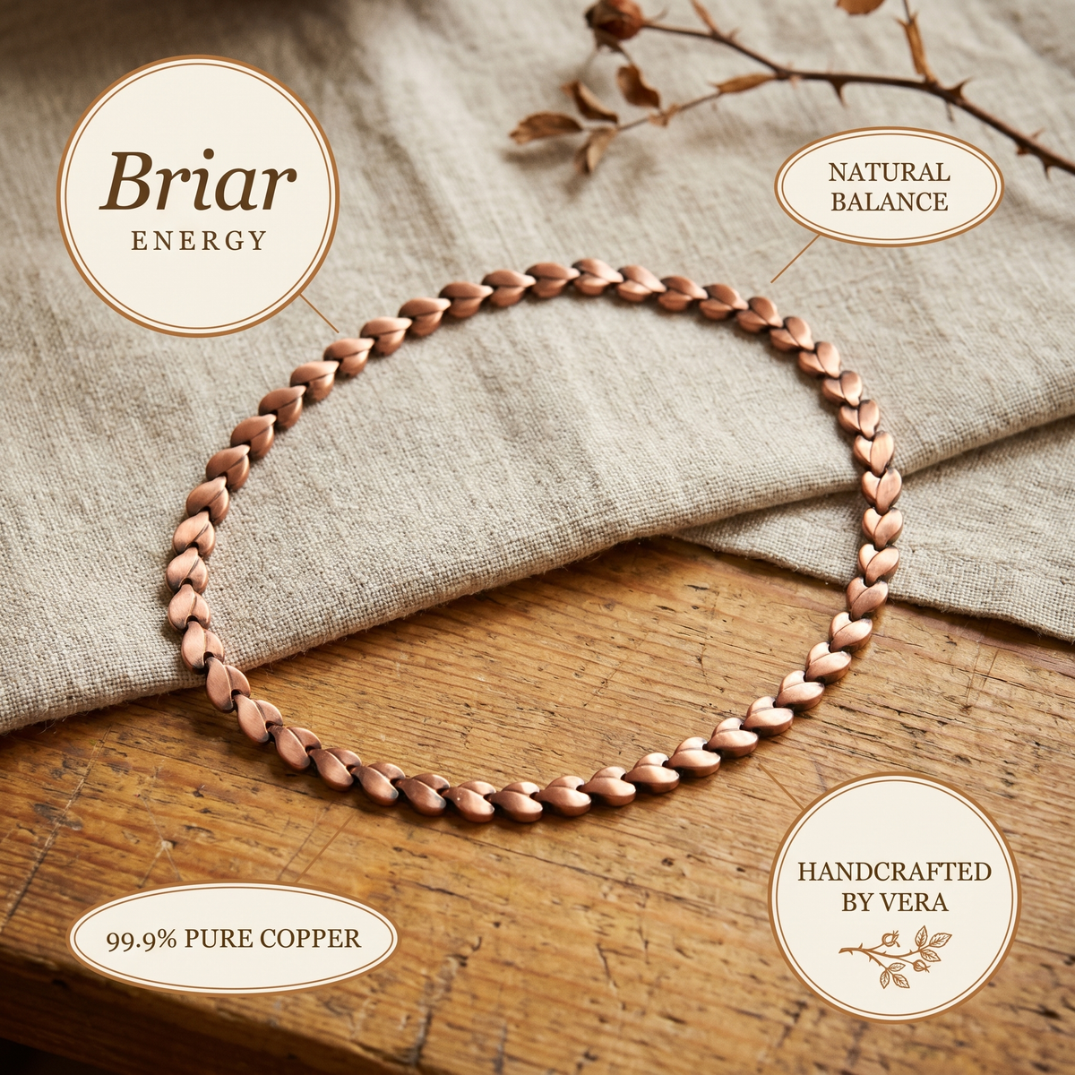 Koperen ketting – Doornroos