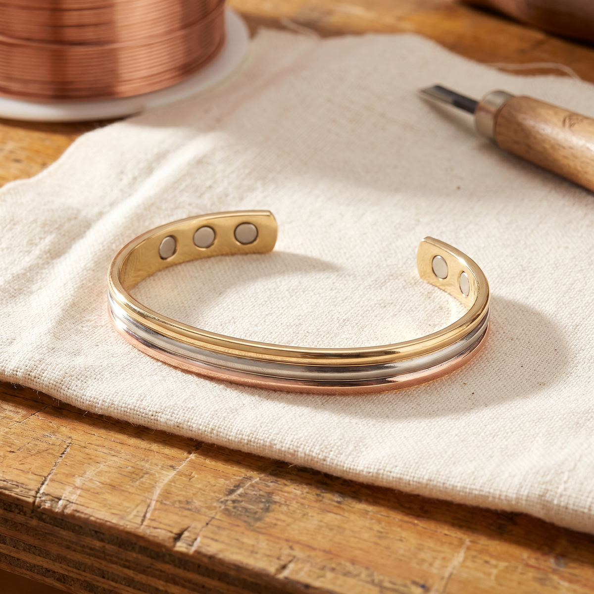 Koperen armband – Berg