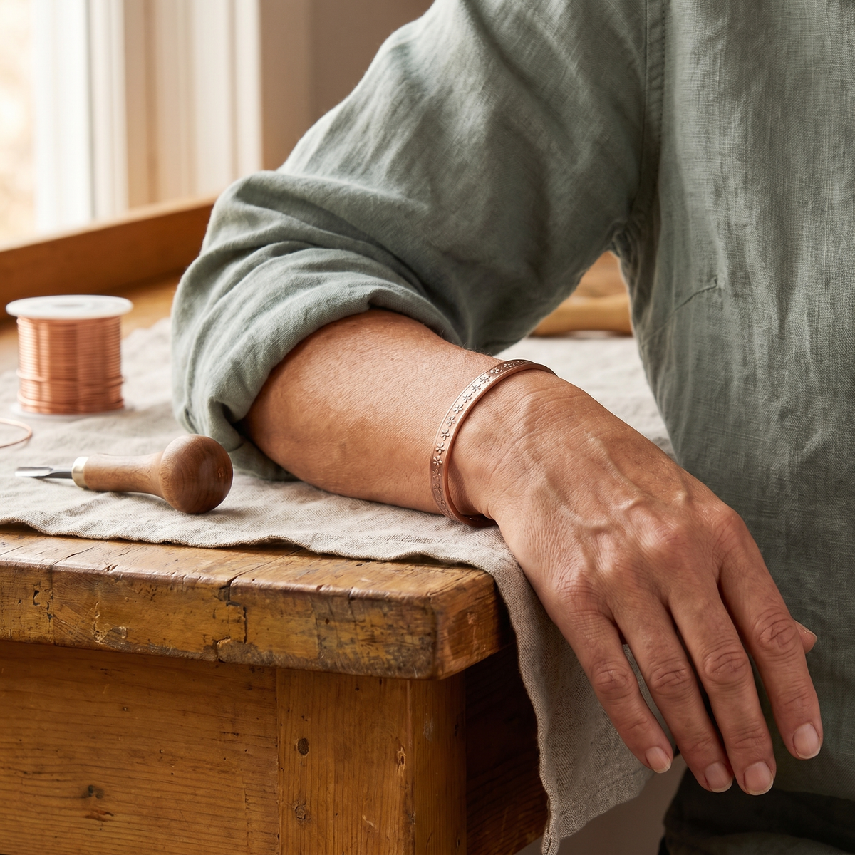 Koperen armband – Meer