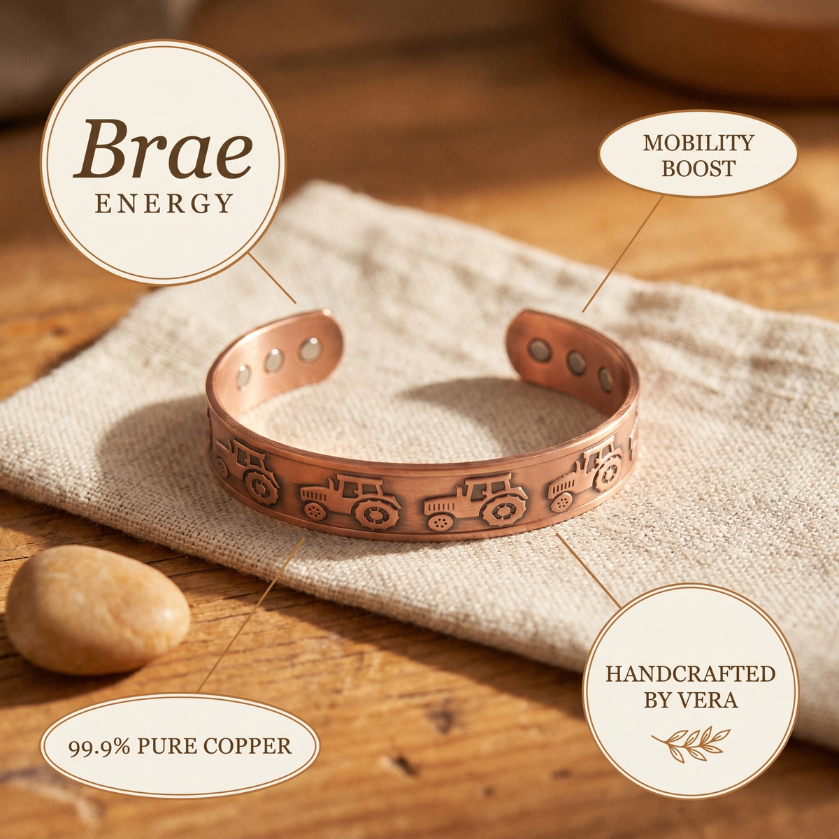 Koperen armband – Helling