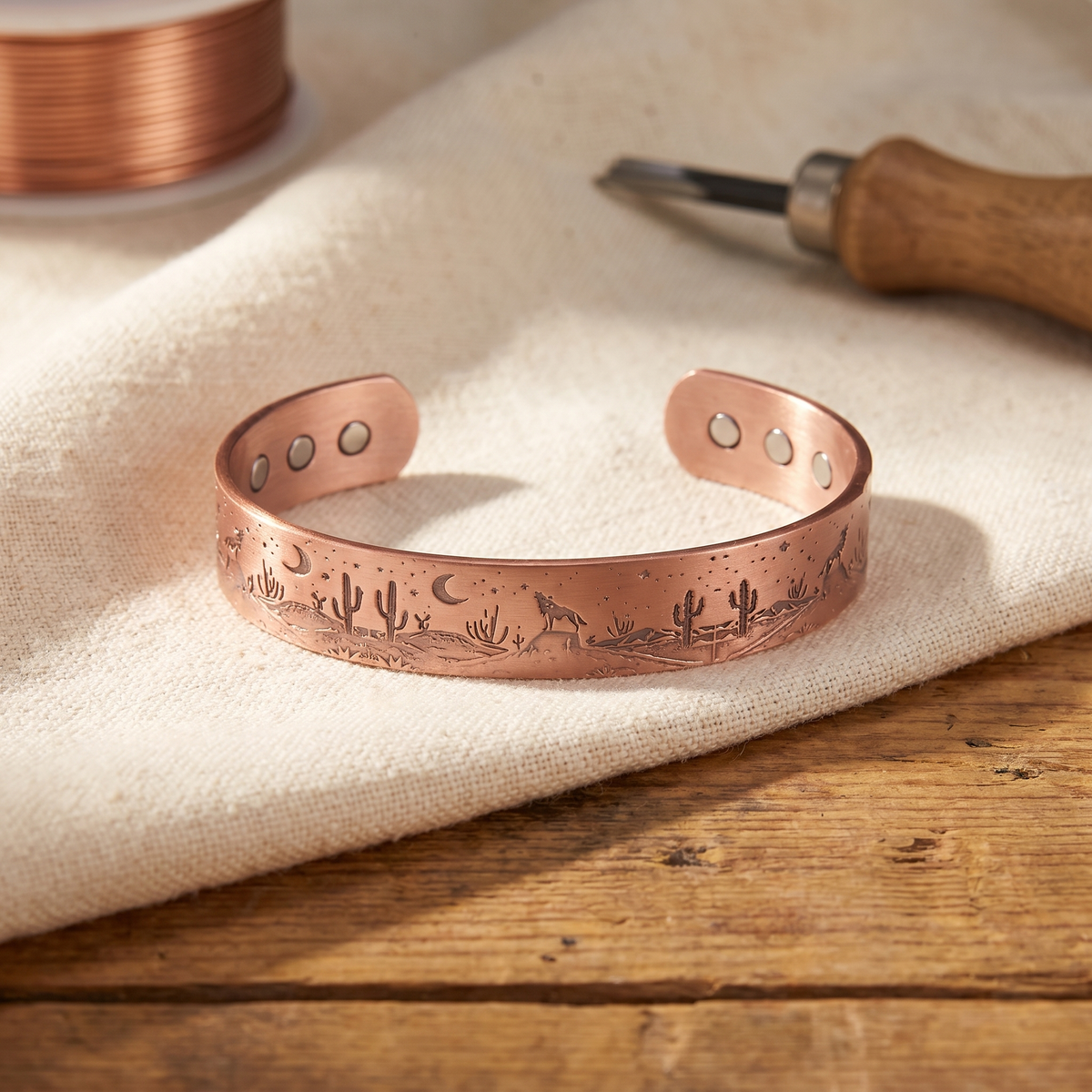 Koperen armband – Baai