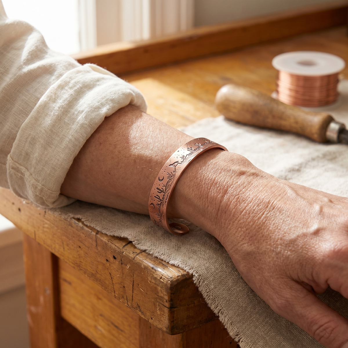 Koperen armband – Baai