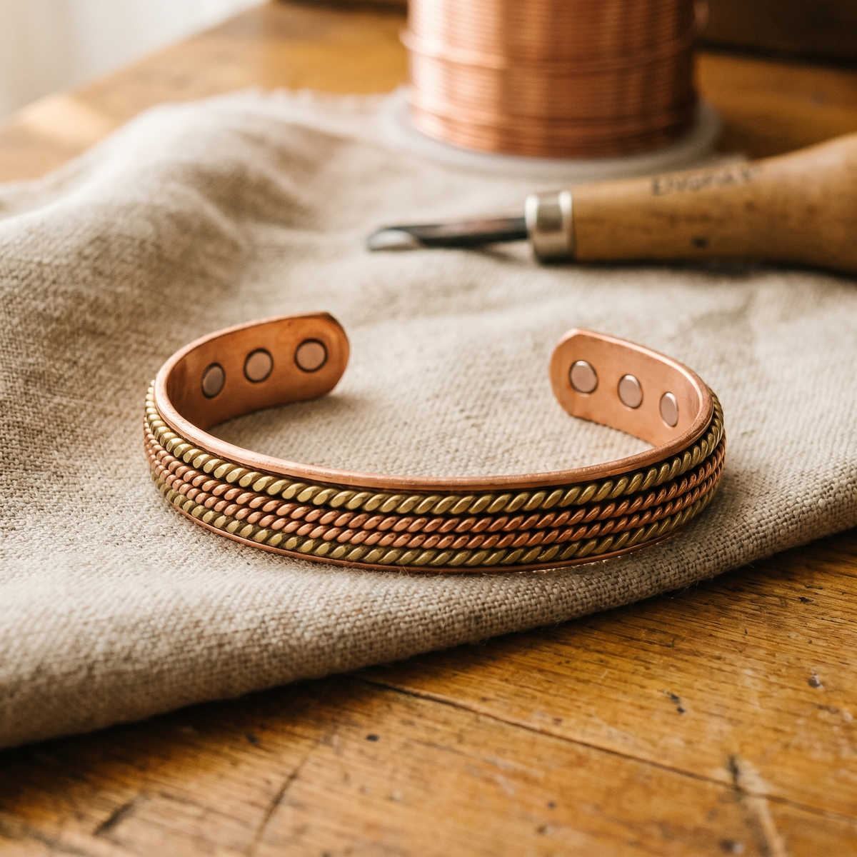 Koperen armband – Smidse II