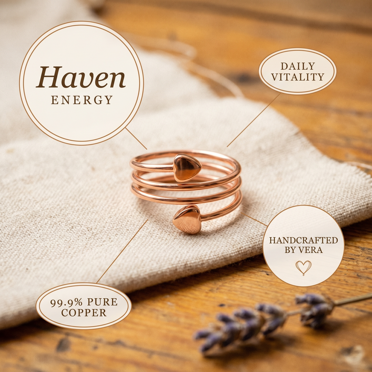 Koperen ring – Haven