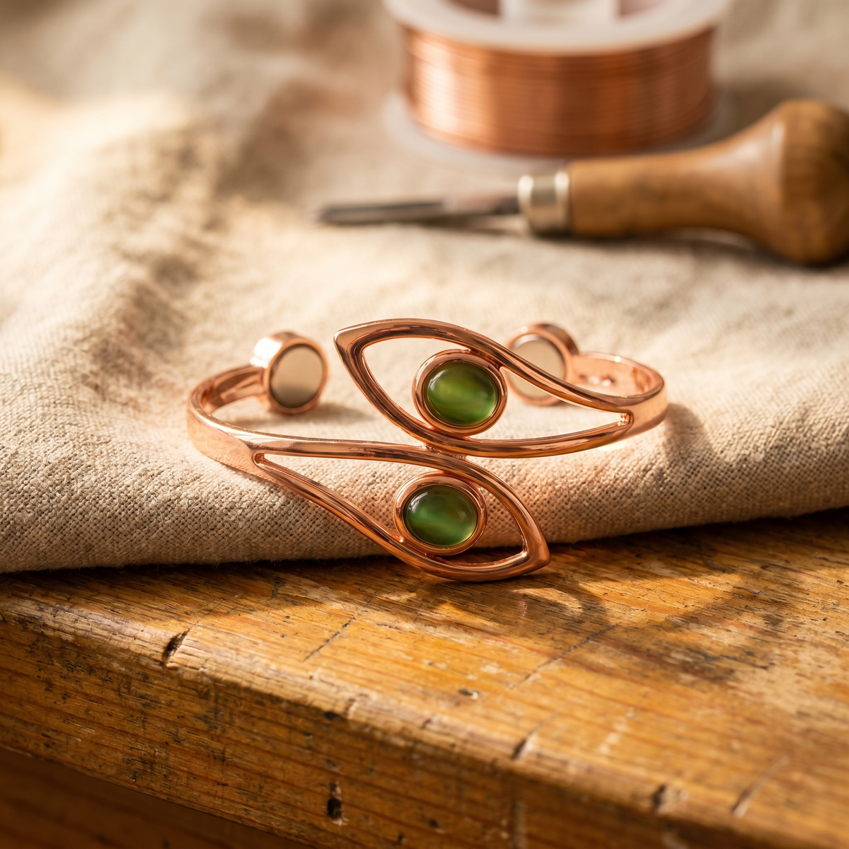 Koperen armband – Lagune