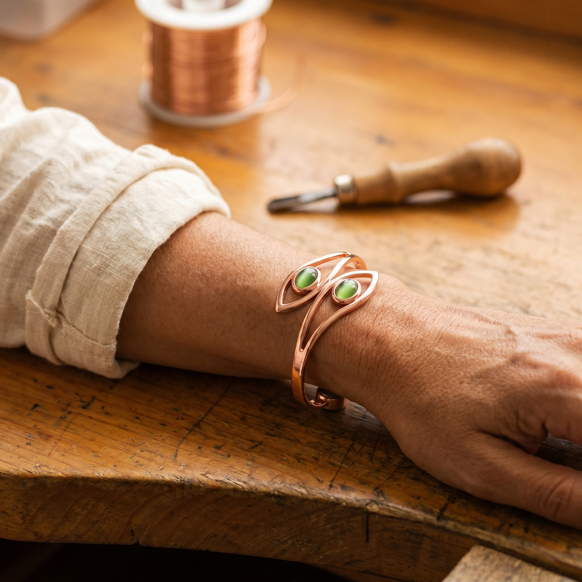 Koperen armband – Lagune