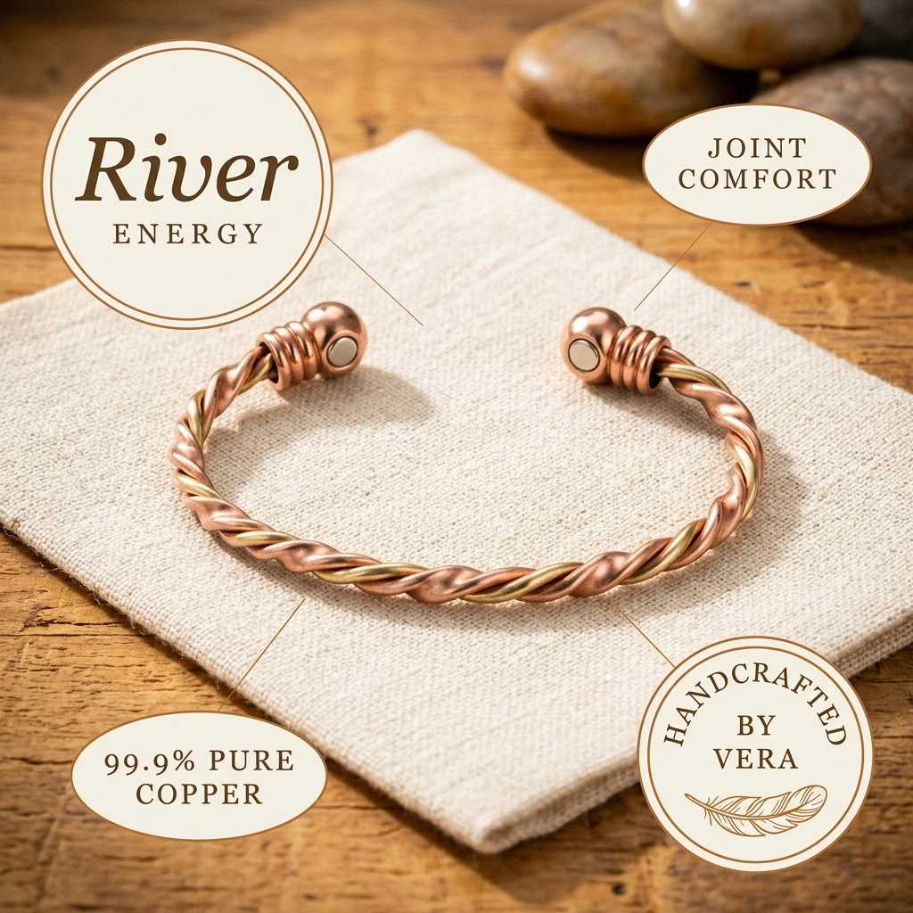 Koperen armband – Rivier II