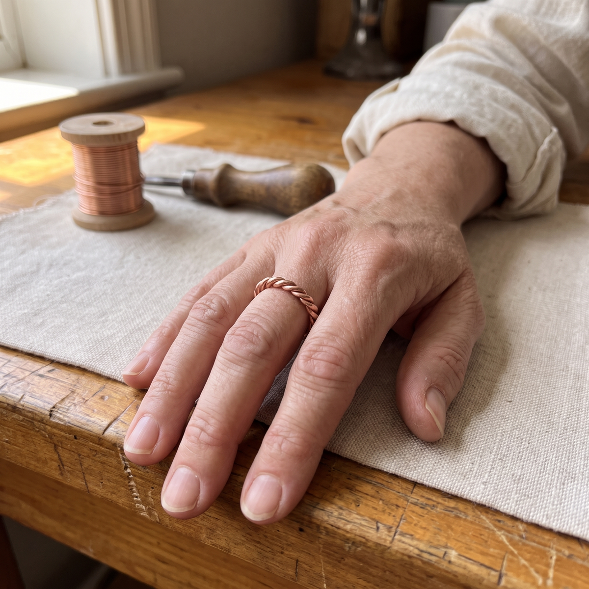 Koperen ring – Veer