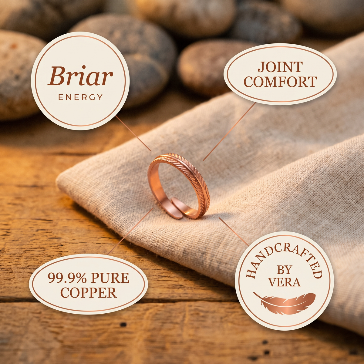 Koperen ring – Wortel