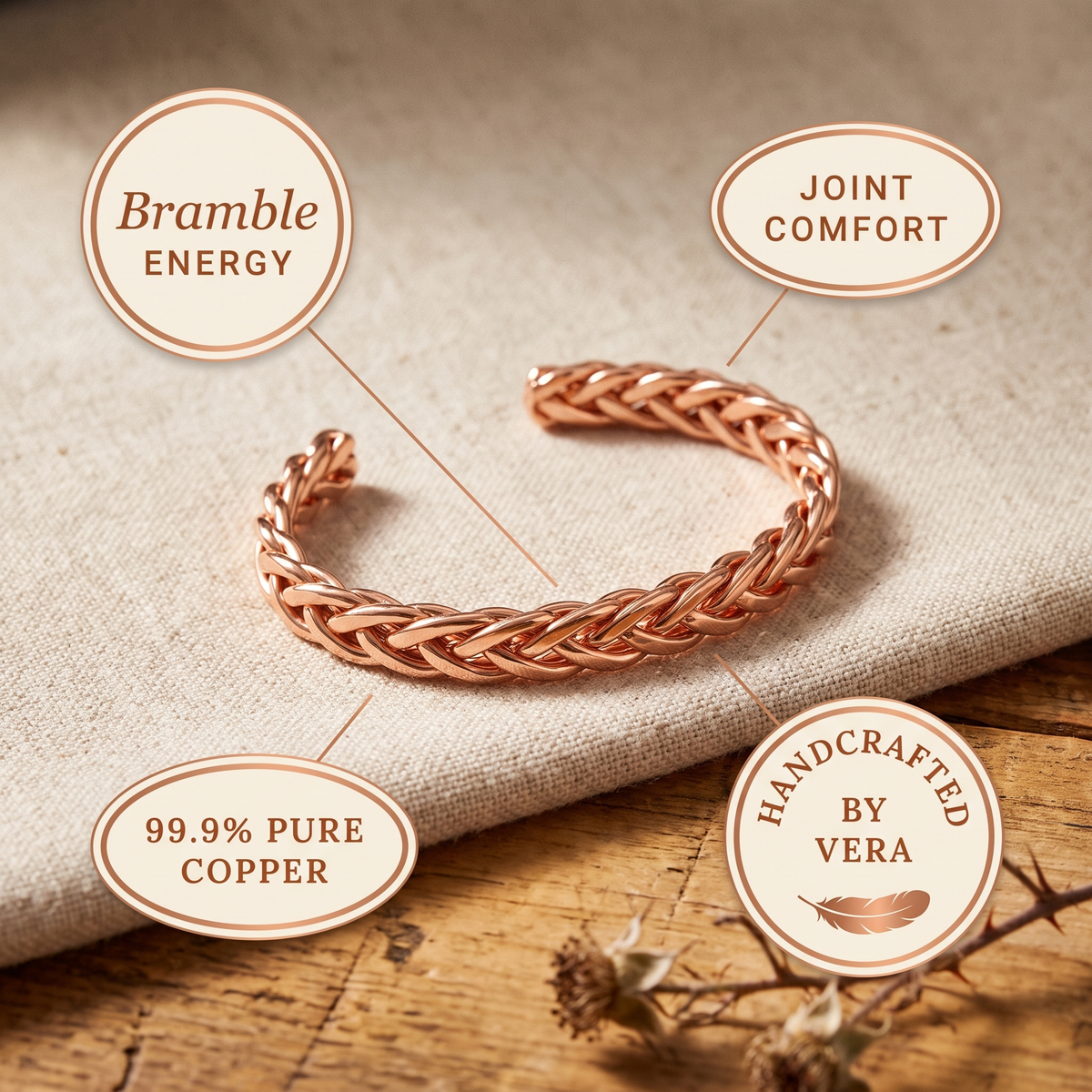 Koperen armband – Braam