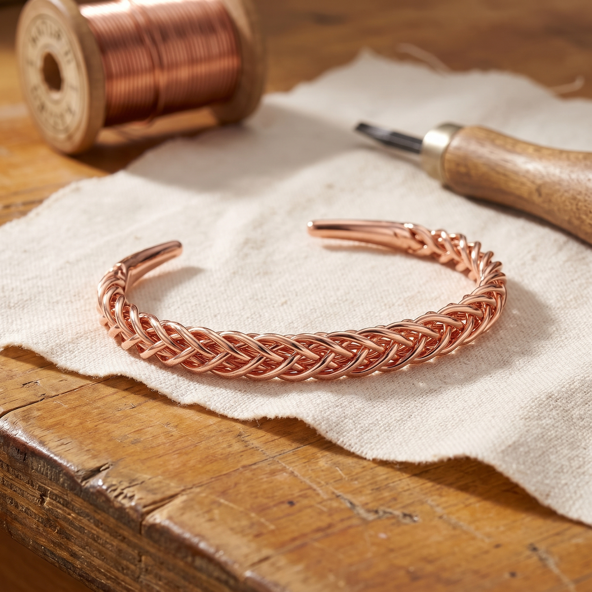 Koperen armband – Vos