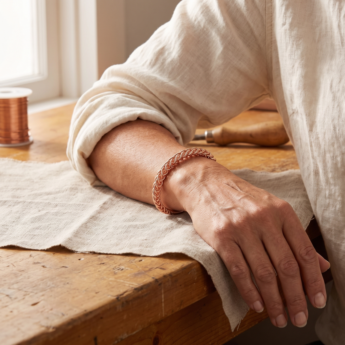 Koperen armband – Vos