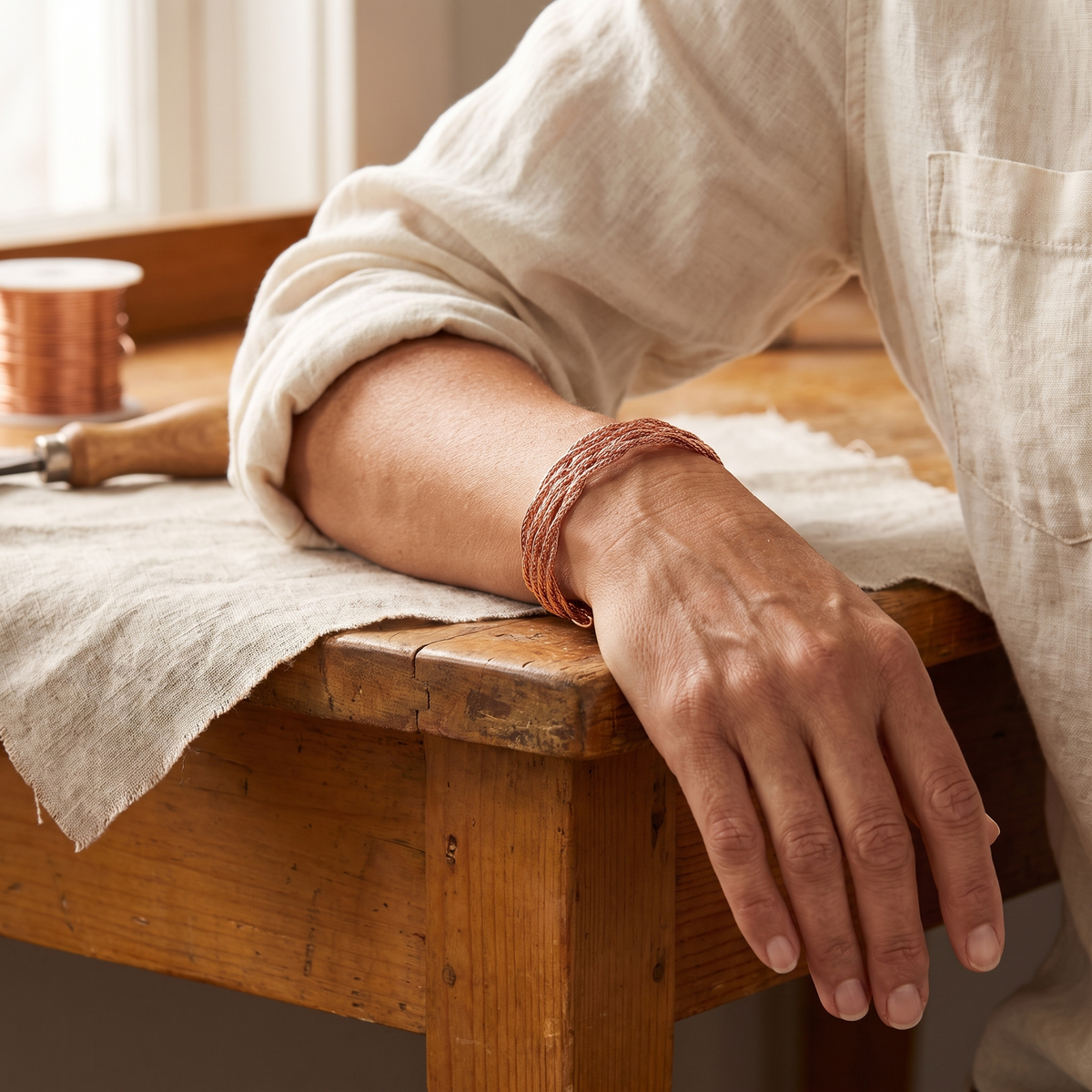 Koperen armband – Eland