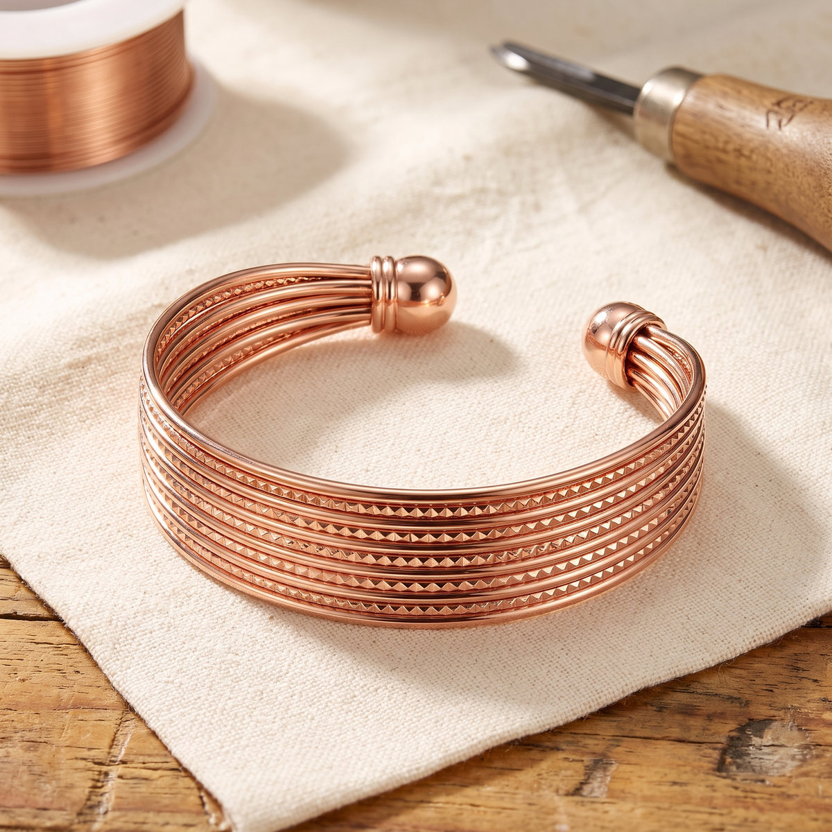 Koperen armband – Gierzwaluw