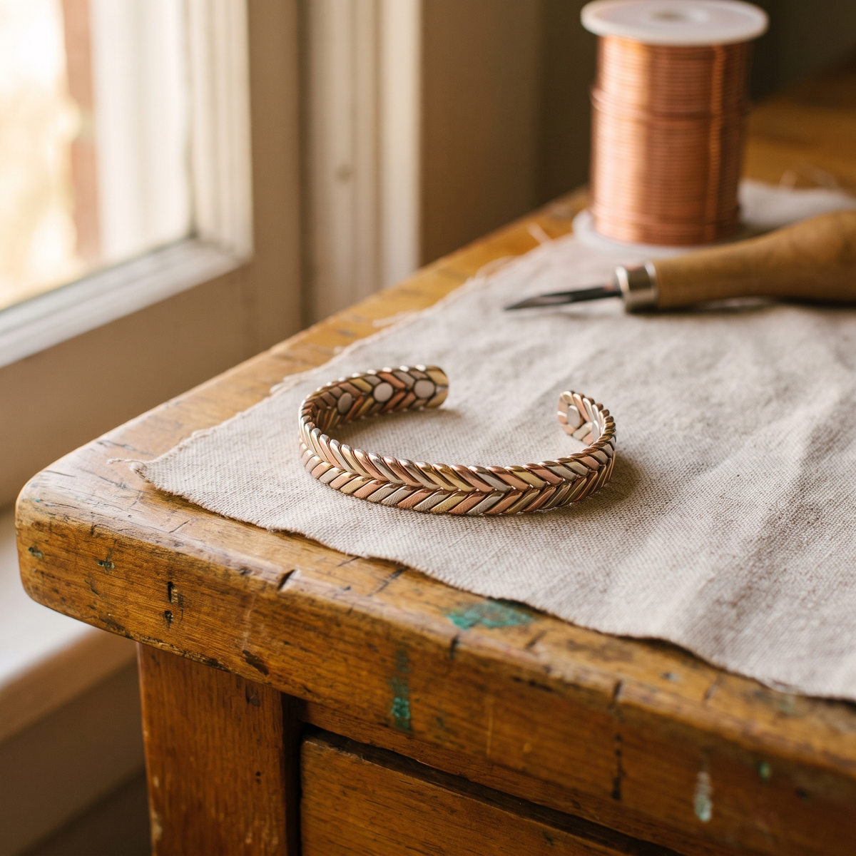 Koperen armband – Hakhout
