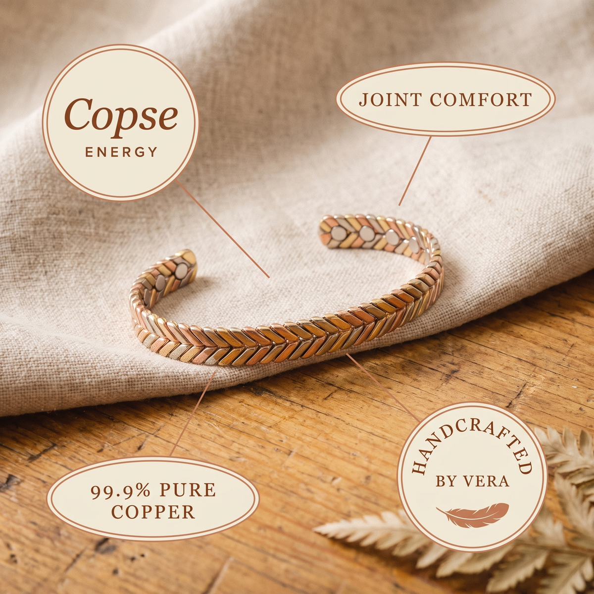 Koperen armband – Hakhout