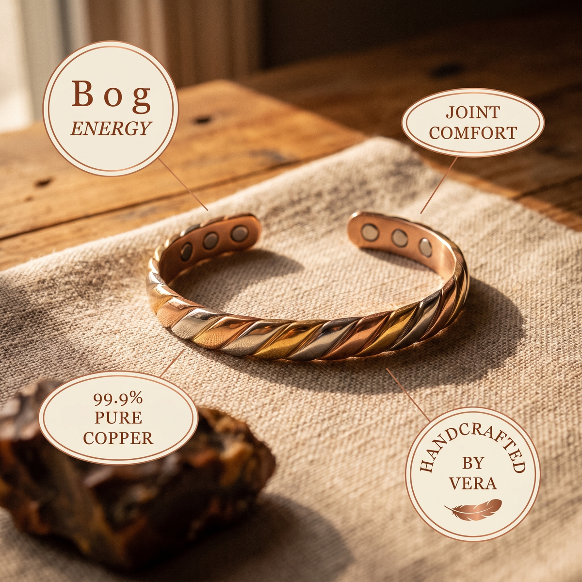 Koperen armband – Veen