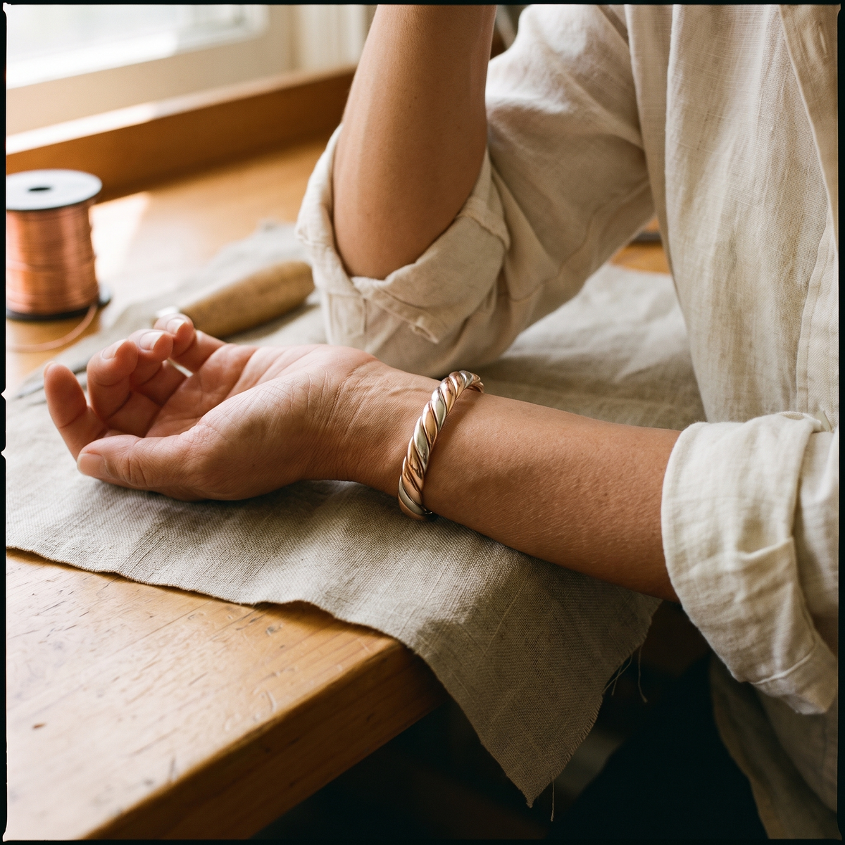 Koperen armband – Veen